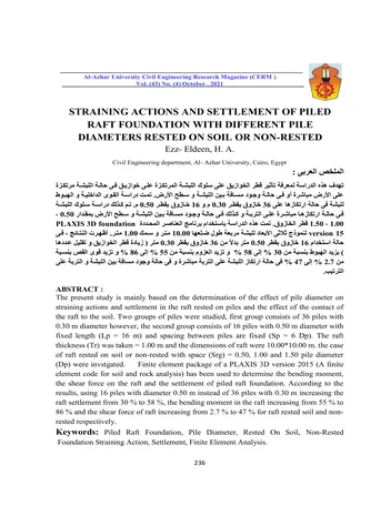 Más sobre Revista de Investigación en Ingeniería Civil de la Universidad de Al-Azhar (CERM) Vol. (43) No. (4) Octubre de 2021