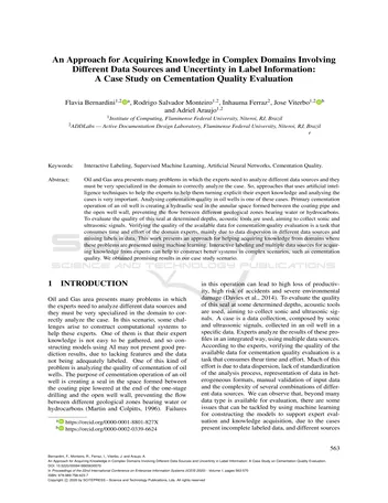 Más sobre Un Enfoque para Adquirir Conocimiento en Dominios Complejos que Involucran Diferentes Fuentes de Datos e Incertidumbres.