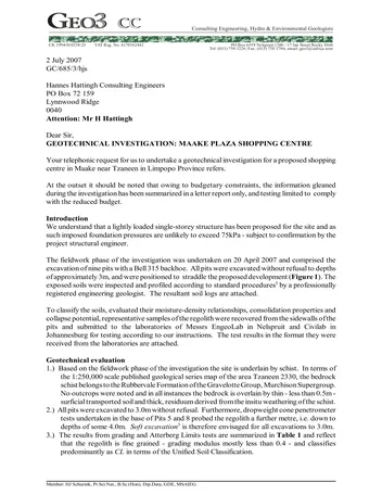 Más sobre Investigación Geotécnica en el Centro Comercial Maake Plaza