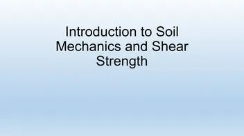Más sobre Introducción a la mecánica de suelos y la resistencia al corte
