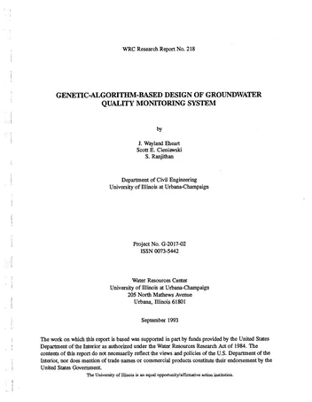 Más sobre Diseño de Monitoreo de la Calidad del Agua Subterránea basado en Algoritmos Genéticos